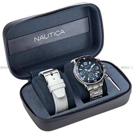 Zegarek Męski Nautica NST Chronograph NAPNSS123 - W zestawie dodatkowy pasek