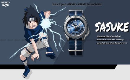 Zegarek Męski Seiko 5 Sports NARUTO & BORUTO - SASUKE UCHIHA SRPF69K1 - Limitowana edycja