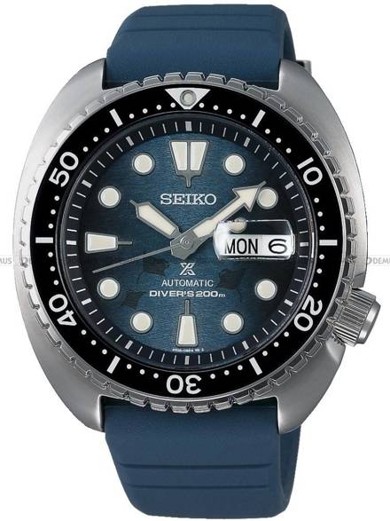 Zegarek Męski Seiko Prospex King Turtle Automatic Diver "Save The Ocean" SRPF77K1 - Specjalna edycja