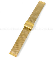 Bransoleta mesh do zegarka - BMZ02.20.Z-SSP - 20 mm - z zabezpieczeniem - złota