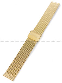 Bransoleta mesh do zegarka - Pacific MS-06-30-18MM - 18 mm - złota