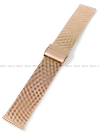 Bransoleta mesh do zegarka - Pacific MS-06-33-22MM - 22 mm - Różowe złoto