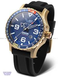 Czarny pasek silikonowy do zegarka Vostok Europe Expedition YN55-597B730 - 24 mm