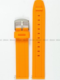 Pasek do zegarka z tworzywa Timex PW2R67400, 20 mm, Pomarańczowy