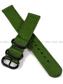 Pasek nylonowy zielony do zegarka - Nato PN6.18.3-CZ - 18 mm