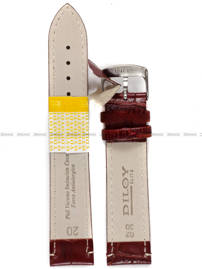 Pasek skórzany do zegarka - Diloy 402.20.8 - 20 mm