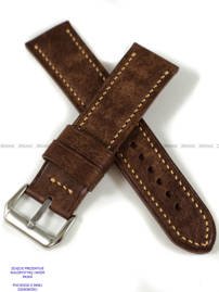 Pasek skórzany ręcznie robiony A. Kucharski Leather - Conceria Il Ponte Maya - chocolate/earthyyellow 18 mm