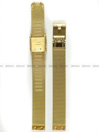 Pozłacana, siateczkowa (mesh) bransoleta do zegarka Obaku V173LXGGMG, 10 mm, Złota