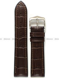 Skórzano-kauczukowy pasek do zegarka Hirsch 0925028010-2-22, 22 mm, Brązowy