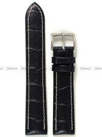 Skórzano-kauczukowy pasek do zegarka Hirsch 0925128080-2-20, 20 mm, Czarny