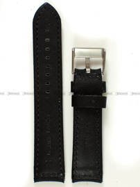 Skórzano-nylonowy pasek do zegarka Pacific W34.22.1.7, 22 mm, Czarny