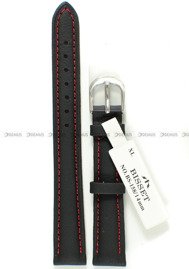 Skórzany pasek do zegarka Bisset BS-158-14-1-4 XL, 14 mm, Czarny