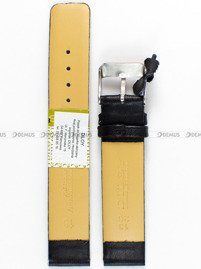 Skórzany pasek do zegarka Diloy 327.18.1, 18 mm, Czarny