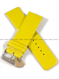 Skórzany pasek do zegarka Diloy 327.26.10, 26 mm, Żółty