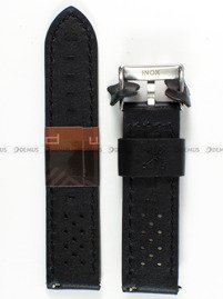 Skórzany pasek do zegarka Diloy 398.22.1.6, 22 mm, Czarny