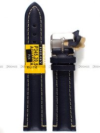 Skórzany pasek do zegarka Diloy P345.20.5, 20 mm, Niebieski