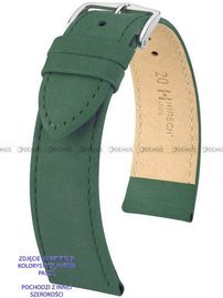 Skórzany pasek do zegarka Hirsch 03433140-2-16, 16 mm, Zielony