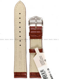 Skórzany pasek do zegarka Hirsch 10302870-2-20, 20 mm, Brązowy