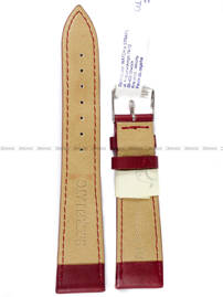 Skórzany pasek do zegarka Morellato A01X4219A97081CR20, 20 mm, Bordowy