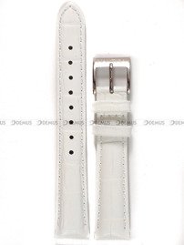 Skórzany pasek do zegarka Nautica A10507M, 16 mm, Biały