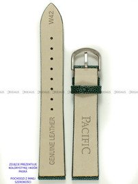 Skórzany pasek do zegarka Pacific W42.12.9, 12 mm, Zielony