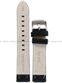 Skórzany pasek do zegarka Pacific W80.20.1.1, 20 mm, Czarny