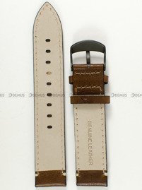 Skórzany pasek do zegarka Timex PW4B09000, 20 mm, Brązowy
