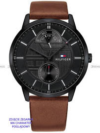 Skórzany pasek do zegarka Tommy Hilfiger Tommy-Hilfiger-1791604, 22 mm, Brązowy