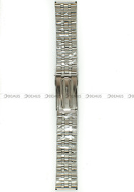 Stalowa bransoleta do zegarka Demus Bra26, 22 mm, Srebrna