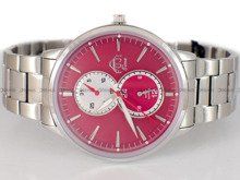 Zegarek FujiTime M7108QS-Red-Silver