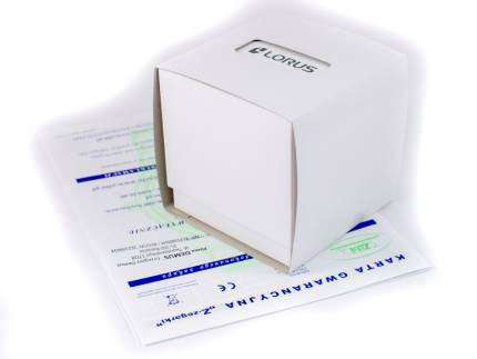 Zdjęcie pudełka i gwarancji LORUS