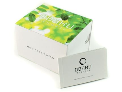 Zdjęcie pudełka i gwarancji OBAKU DENMARK