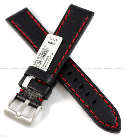 Pasek skórzany do zegarka - Chermond A111L.20.1.4-XL - 20 mm