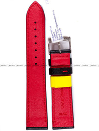 Skórzany pasek do zegarka Morellato A01X4909C18883CR20, 20 mm, Czarny