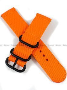 Nylonowy pasek do zegarka Nato PND2.22.12, 22 mm, Pomarańczowy
