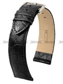 Skórzany pasek do zegarka Hirsch 12322850-2-22, 22 mm, Czarny