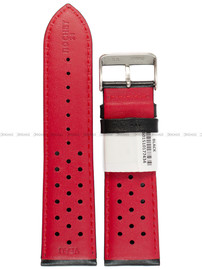 Pasek skórzany do zegarka - Rochet San Marino 5132401 - 24 mm - Czarny