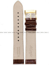 Pasek do zegarka skórzany Atlantic - PA ATL SKORA BRAZ KROK-P 22GXL - 22 mm