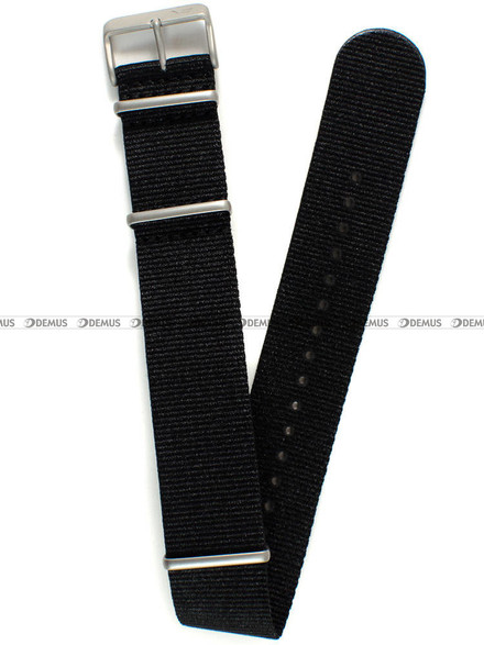 Nylonowy pasek do zegarka Vostok Lunokhod 5213, 25 mm, Czarny