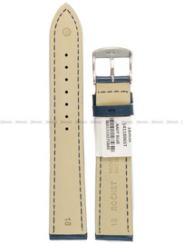 Pasek skórzany do zegarka - Rochet Miami 5411806ST - 18 mm - Niebieski