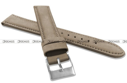 Skórzany pasek do zegarka Minet MSNUC18, 18 mm, Brązowy