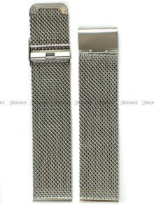 Siateczkowa (mesh) bransoleta do zegarka Demus Bra9, 22 mm, Srebrna