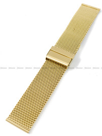 Bransoleta mesh do zegarka - Pacific MS-08-30-24MM - 24 mm - złota