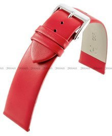 Skórzany pasek do zegarka Horido 4504.06.18S, 18 mm, Czerwony