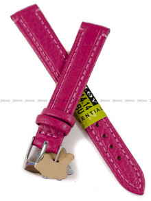 Skórzany pasek do zegarka Diloy P178.14.14, 14 mm, Purpurowy