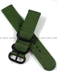 Nylonowy pasek do zegarka Nato PND2.20.3, 20 mm, Zielony