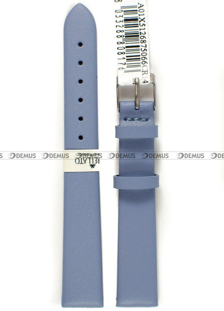 Skórzany pasek do zegarka Morellato A01X5126875066CR14, 14 mm, Niebieski