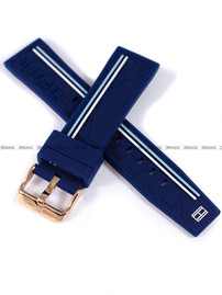 Silikonowy pasek do zegarka Tommy Hilfiger Tommy-Hilfiger-1791474, 22 mm, Niebieski