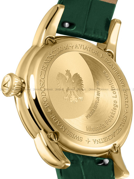 Zegarek Damski Aviator Douglas MoonFlight Diamonds Edition V.1.33.1.391.4 PL - Polska Edycja - Limitowana Edycja