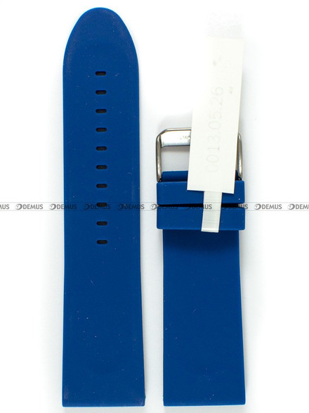 Silikonowy pasek do zegarka Horido 0013.05.26S, 26 mm, Niebieski